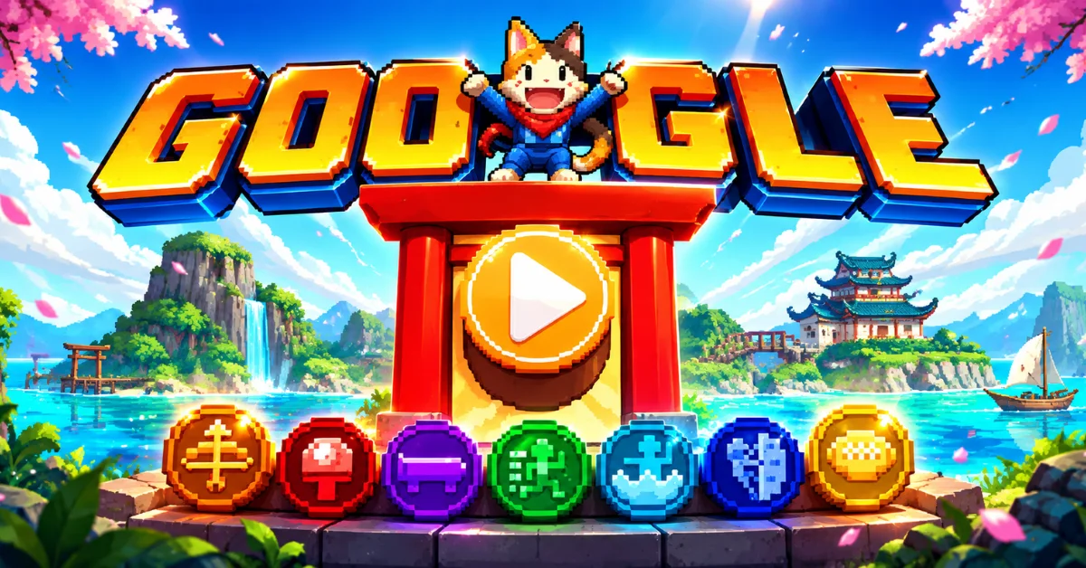 Doodle Champion Island Games island adventure