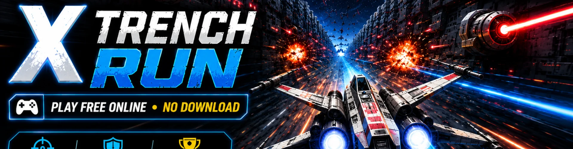 X Trench Run — Play free online in your browser